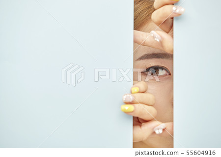 Paper, beauty, young woman 55604916