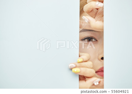 Paper, beauty, young woman Paper, beauty, young woman 55604921