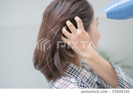 dryer, hair dryer, female 55609192