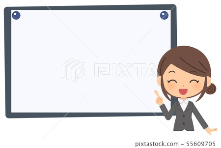 OL speech bubble pointing smile OL speech bubble pointing smile 55609705