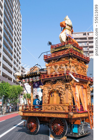 Tokyo Hachioji Festival Shimo District Yokoyamacho Float Doll "Raryo-o" Float One of the Kanto region's leading float festivals 55611699