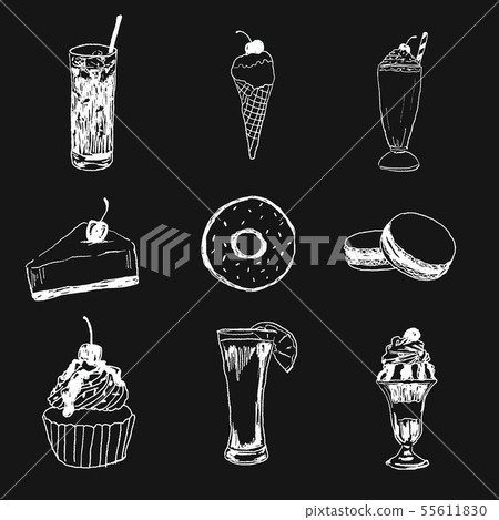 sweet and dessert illustration pack sweet and dessert illustration pack 55611830