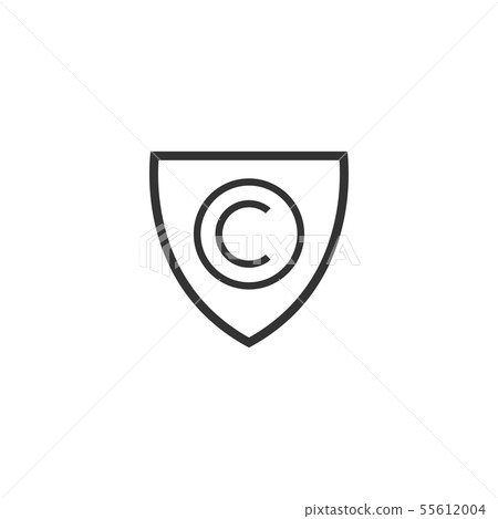 Copyright protection graphic design template - Stock Illustration ...