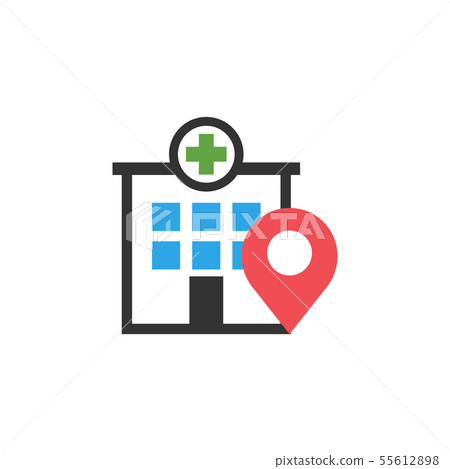 Hospital location graphic design template vector 55612898