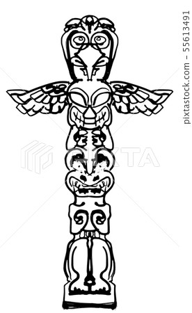 圖騰柱 圖騰柱 55613491