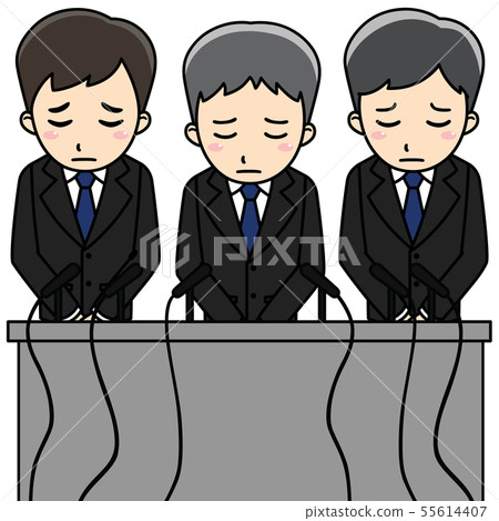 Company apology conference Company apology conference 55614407