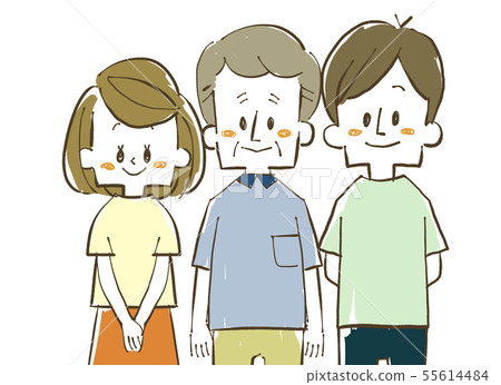 Family of three-smile 55614484