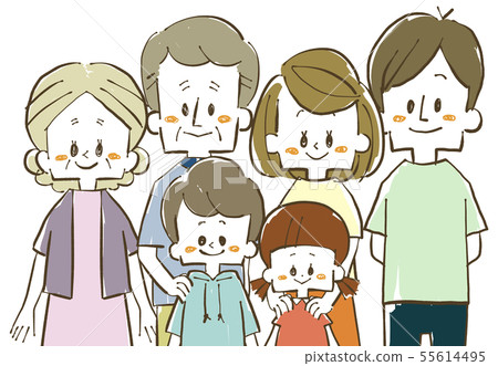 Three generations family-smile 55614495