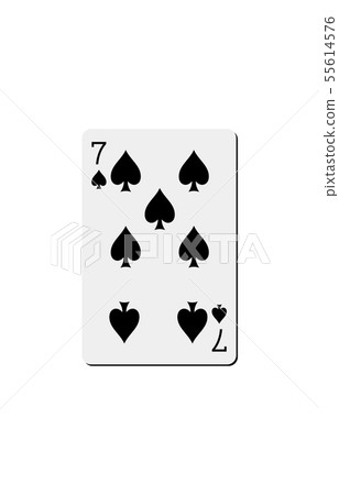 Playing card spade 7 - Stock Illustration [55614576] - PIXTA