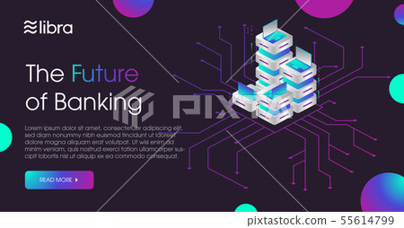 Libra cryptocurrency web template design Libra cryptocurrency web template design 55614799