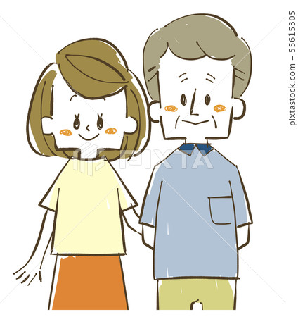 Parent and child-father and daughter 55615305