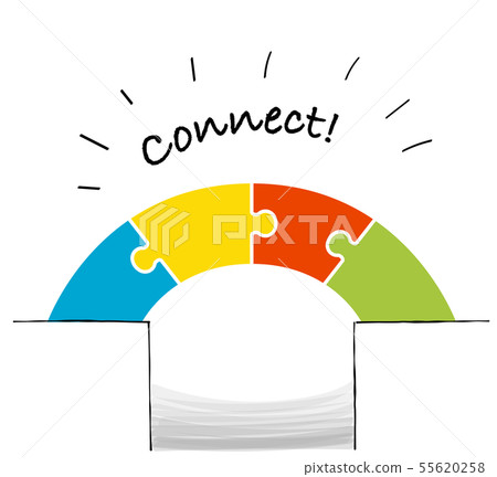 Bridges connected by puzzles 55620258