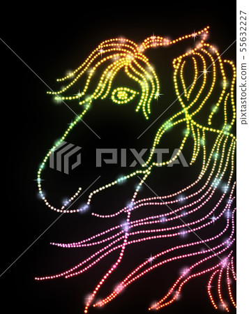 Horse shaped dots 55632227