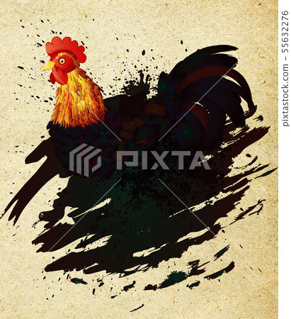 Grunge Rooster Grunge Rooster 55632276
