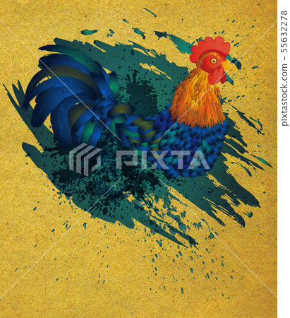 Grunge Rooster Grunge Rooster 55632278