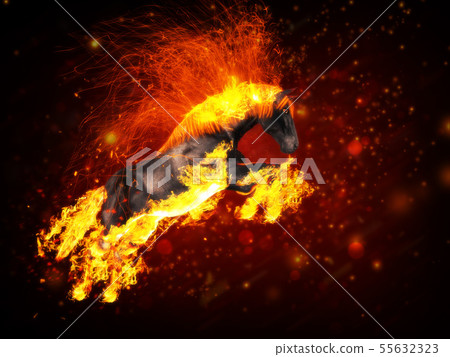 Fire horse Fire horse 55632323