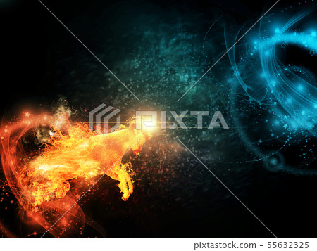 Fire Horned Sheep Fire Horned Sheep 55632325