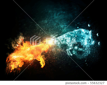Fire and Water Goats Collide Fire and Water Goats Collide 55632327