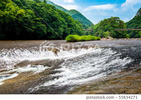 Gunma Prefecture Fukiwaro Falls Promenade and Fukiwari Bridge 55634271