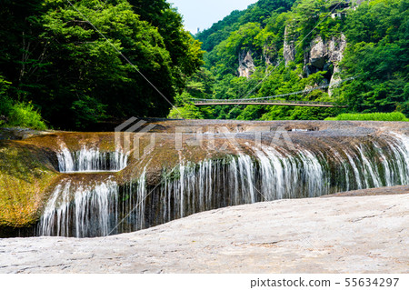 Gunma Prefecture Fukiwaro Falls Promenade and Fukiwari Bridge 55634297