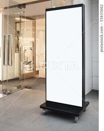 Mock up Sign stand light box frame Shop front  55635662