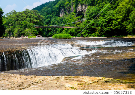 群馬縣Fukiwaro Falls Promenade和Fukiwari Bridge 群馬縣Fukiwaro Falls Promenade和Fukiwari Bridge 55637358