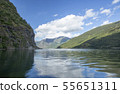 從弗羅姆海岸看到的松恩峽灣 55651311