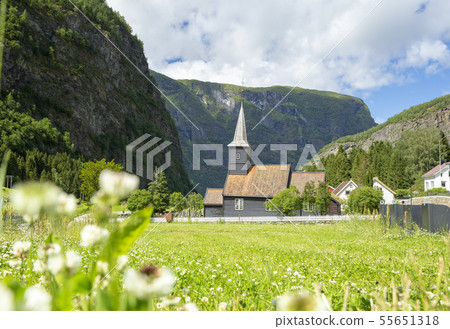 挪威弗洛姆老城區教堂 55651318