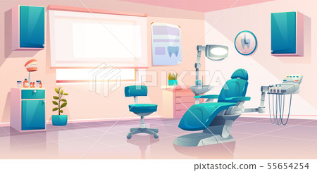 Modern dentist office cartoon vector interior Modern dentist office cartoon vector interior 55654254