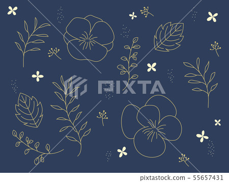 Gold plant vector illustration Gold plant vector illustration 55657431