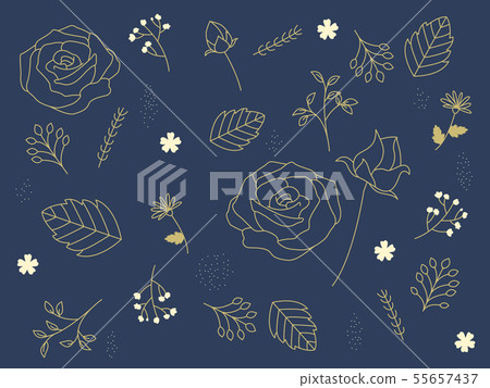 Gold plant vector illustration 55657437