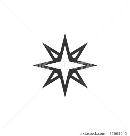Compass icon design template vector isolated 55663943