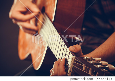 Closeup on musical instrument. Closeup on musical instrument. 55668143