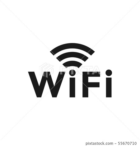 Wifi icon design template vector isolated 55670710
