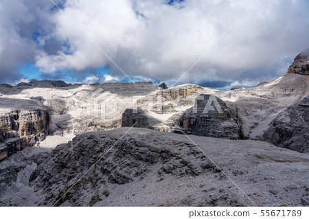The Sass Pordoi is a relief of the Dolomites, in The Sass Pordoi is a relief of the Dolomites, in 55671789