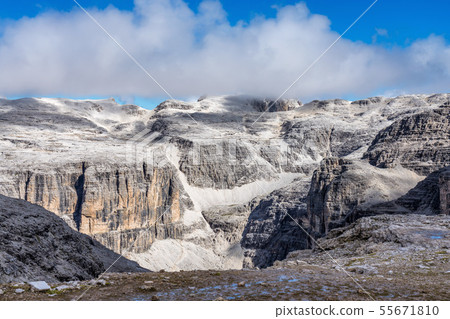 The Sass Pordoi is a relief of the Dolomites, in The Sass Pordoi is a relief of the Dolomites, in 55671810