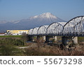 Mountain and iron bridge 55673298