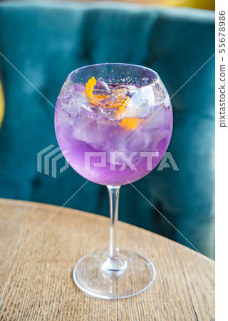 lavender cocktail with orange zest lavender cocktail with orange zest 55678986