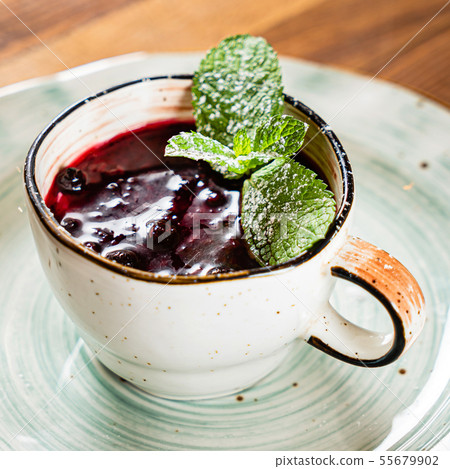 berry dessert in the cup berry dessert in the cup 55679902