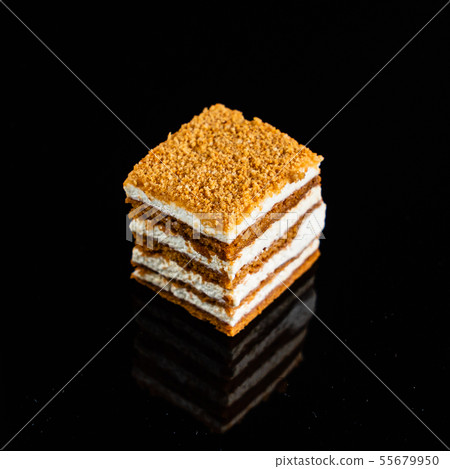 pastry on the black background 55679950