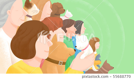 Group of people background illustration 003 Group of people background illustration 003 55688770