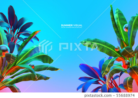 Summer Visual 001 - Stock Illustration [55688974] - PIXTA