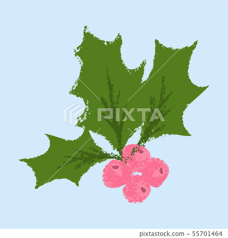 Christmas holly icon symbol. Vector illustration. - Stock Illustration ...