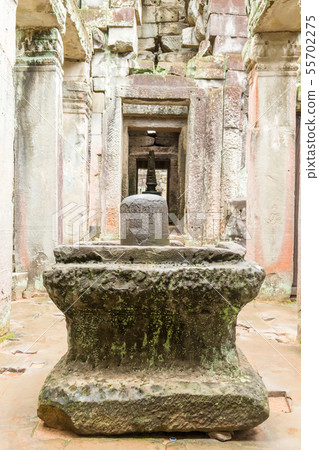 The sacred stone lignum and yoni sculpture in the The sacred stone lignum and yoni sculpture in the 55702275