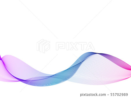Wavy abstract background with three colors. - Stock Illustration ...