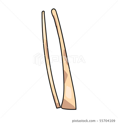 Hand drawn realistic human bones. Vector illustration 55704109