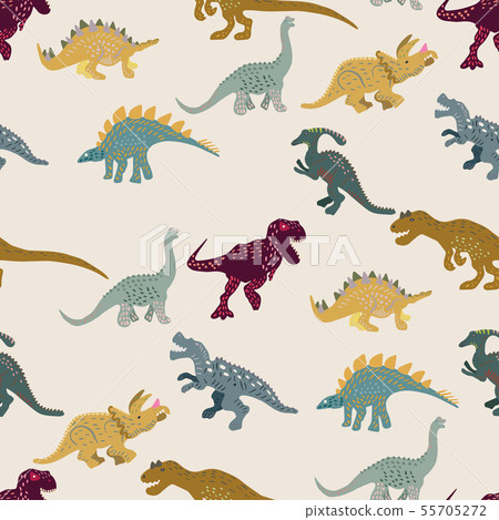 Colourful predators seamless pattern Colourful predators seamless pattern 55705272