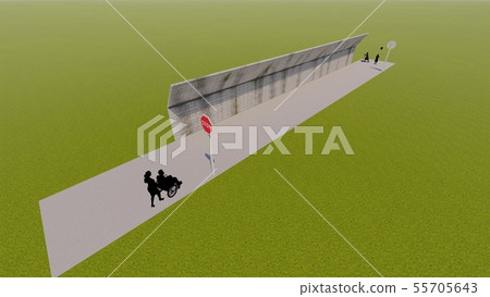 Block wall collapse sign CG9 55705643