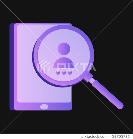 Incoming call on smartphone screen. Flat design... - Stock Illustration ...
