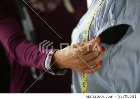 Female fashion designer arm making new 55706581